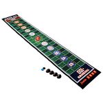 Franklin Sports Shuffleboard Table Game Mats – Tabletop Shuffleboard Mats and Pushers – Indoor Shuffleboard and Curling Games - Football Shuffleboard