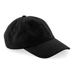 Beechfield B653 Low Profile 6 Panel Dad Cap - Black