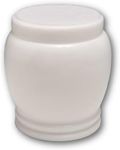 Athenian Marble White Cremation Urn Holds Up to 200 Cubic Inches Ashes
