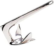ISURE MARINE 4.4lb(2kg) Stainless Steel Bruce Style Claw Force Boat Anchor Heavy Duty Marine Grade Polished