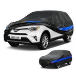 Molebt SUV Car Cover Waterproof All Weather for Automobiles, SUV Covers for Whole Car Outdoor Universal Fit Hyundai Santa Fe/Tucson, Jeep Cherokee, Toyota 4Runner/RAV4, Volkswagen Tiguan etc.