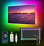 MATICOD TV LED Lights, 4M TV Lights for 45-60in TVs, Music Sync RGB TV Backlight USB LED Strip Lights with Remote and App Control for Christmas Decorations