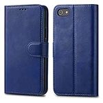 GAPlus iPhone 6 6S Case - Premium Wallet Leather Flip Case Cover For iPhone 6 6S With [Card Holder] [Magnetic Closure] (Blue)