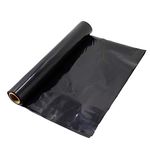 TEXALAN(R) Black Plastic Sheeting Farm Film 4 mil (3' x 100') Black Plastic Tarp, Polyethylene Vapor Barrier Plastic Sheeting, Black Painters Tarp, Heavy Duty