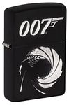 Zippo James Bond 007 Matte Black Pocket Lighter Windproof Stylish Premium Metal Body Eco Environment-Friendly Unique Stylish Travel Friendly