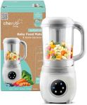 Cherub Baby Automatic Baby Food Maker | 4-in-1 AI-Powered Blender, Steamer, Bottle Steriliser & Warmer | 12 Meal Capacity BPA-Free Tritan Baby Food Processor | Newborn Essentials