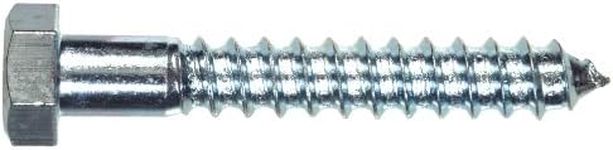 Hillman 230027 Hex Lag Screws, 1/4 X 4-Inch, Zinc, 100-Pack
