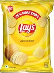 Lays Classic Salted Crisps | Potato Chips | Great Snack | 52g | Pack of 6