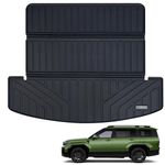 WAYIDSS Large Trunk Mat for Hyundai Santa FE 2024，TPE All Weather Protection Waterproof Rear Cargo Liners Easy to Clean Accessories for Hyundai Santa FE-Black