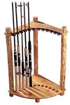 Rush Creek Creations Corner Fishing Rod Rack - 12 Poles