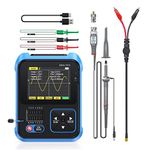 DSO-TC3 Oscilloscope, 3 in 1 Handheld Digital Oscilloscope LCR DDS Signal Generator & Transistor Tester, 500Khz Bandwidth 10MSa/s Sampling Rate, 6 Types of Waveforms