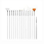 SK 15 Piece Decorating Painting Brushes, Fondant Sugar Craft Clay DIY Tools Set, Nail Art, Painting Pen Brush