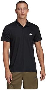 adidas Hombre Train Essentials Training Polo Shirt, Black/White, 3XL