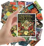 Large Stickers (24 pcs 2.5"x3.5") Vintage Heavy Metal Magazine Covers