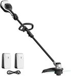 Litheli 40V(2x20V) 14" Brushless Cordless String Trimmer, Battery Powered 2 in 1 Grass Trimmer with 2.5Ah Battery & Charger, Dual Line Bump Feed for Lawn Trimming, Lawn Care