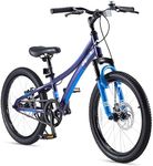 Royalbaby Explorer Kids Bike Aluminum 20 Inch Bicycle Front Shock for Boys Girls Ages 7-12 Years, Dark Blue