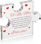 VELENTI Valentines Day Gifts for Him - To My Man Engraved Acrylic Block Puzzle 3.35 x 2.76 inch - Anniversary Present for Husband - Fiance Birthday Gifts, Valentines Day Gifts for Boyfriend