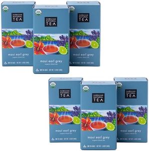 Hawaiian Natural Tea Organic Maui Lavender Earl Grey Tea Bags - Premium Black Tea - Antioxidant Rich - 120 Tea Bags