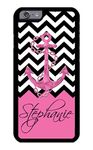 Custom Phone Cases for iPhone 6 PLUS, iPhone 6S PLUS, iZERCASE [Color Chevron Anchor] [Perfect Fit] Make Your Own Phone Case, Monogram Personalized Case (PINK)