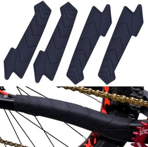 BESNIN Bike Chainstay Protector 4pcs MTB Silicone Chain Stay Frame Guard Protect Your Bike Frame for Most Bicycle