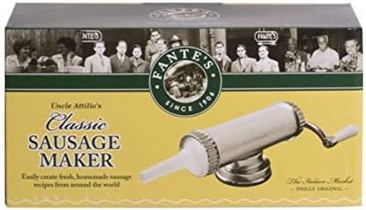 Fantes Sausage Maker with Suction Base and 3 Nozzles, 2.2-Pound Capacity, The Italian Market Original Since 1906