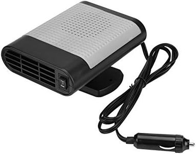 Portable Car Heater, Keenso 12V Car Vehicle Electric Auto Hot Warm Heater Fan Fast Heating Dryer Window Windshield Fan Defroster Demister(Black & Gray)