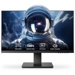 KOORUI 24 Inch Monitor, Build-in Speakers, PC Monitor IPS FHD 1080p, HDMI 1.4 (100Hz) & VGA(60Hz), VESA 75 x 75 mm, Adpitive Sync, Eye Care, Tilt Adjustment