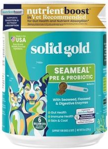 Solid Gold SeaMeal Cat Probiotic & Dog Probiotics for Digestive Health - Kelp Powder Dog & Cat Multivitamin Supplement w/Prebiotics & Digestive Enzymes for Skin, Coat, & Gut + Immune Support - 8oz