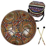 Reiki Crystal Products OM Tongue Drum Tank Drum, Happy Drum Musical Instrument Happy Drum Tongue Happy Drum 22.8 cm (9 inch)