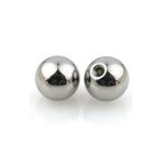 Gekko Body Jewellery 5 Pack of 4mm Surgical Steel 16 Gauge (1.2mm) Spare Balls - Labrets, Monroes, Eyebrow Bars, Ear Piercings