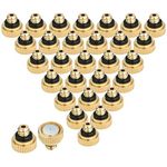 KUWAN 30pcs Brass Misting Nozzles for Cooling System 0.012" (0.3 mm) 10/24 UNC Garden (30 PCS)