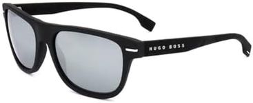 Hugo BOSS Sunglasses BOSS 1322/S 124 Matte Black Silver 55/18/145 MAN, 124 Matte Black Silver, 55