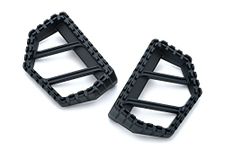 Kuryakyn 3597 Motorcycle Foot Control Component: Riot Mini Board Floorboards Without Adapters, Satin Black, 1 Pair