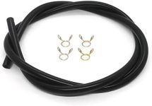 Fuel Line Hose with Clamps 91424-Z4F-801 Replacement for GX390 GX110 GX120 GX140 GX160 GX200 Engine EG2500X Generator Parts（3 Feet）