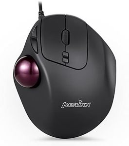 Perixx PERIMICE-517 Wired Ergonomic Mouse Trackball Mouse, 7 Button Design, 2 DPI Level