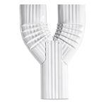 VYH Downspout Gutter Y Diverter 2x3, Low Gloss White,Y Downspout, Gutter Downspout Y Connector, Downspout Diverter, Downspout downspout Y Connector (White)