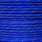 Reflective Type III 550 Paracord – 7 Strand Core – 100% Nylon, Parachute Cord, Commercial Paracord, Survival Cord (100 Feet, Electric Blue)