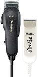 Wahl Professional All Star Clipper/Trimmer Combo #56169 Features Black Designer Clipper and Peanut Trimmer, Includes Accessories