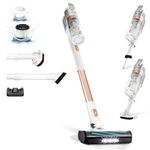 Levoit Cordless Vacuum Cleaner with Anti Hair Wrap,Hard Floor Clean Performance 99.7%,Up to 50 Mins Runtime,Lightweight,5-Level Filter/8-in-1 Crevice Tool for Hardwood Floor Stair Carpet Car Pet Hair