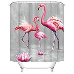 RnnJoile Flamingo Family Shower Cur