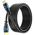 BlueRigger 4K HDMI Cable 10M (4K 30Hz, HDR10, in-Wall CL3 Rated, High Speed, HDCP2.3, eARC) - Long HDMI Cable Compatible with Home Theatre, HDTV, Gaming Consoles, Streaming Devices