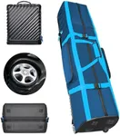 Yamato Kube Foldable Golf Travel Bag, Portable Golf Club Carrier (Blue)