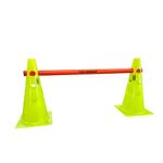 COUGAR Agility Hurdle 15" Cones with Pole Set (2 Cones and 1 Pole) Sports marker Cones for Agility Training - Hurdles for Track, Soccer, and Football(Pack of 1)