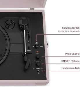 Crosley Voyager Bluetooth Turntable – Amethyst