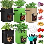 5Pack 10 Gallon Potato Growing Bags