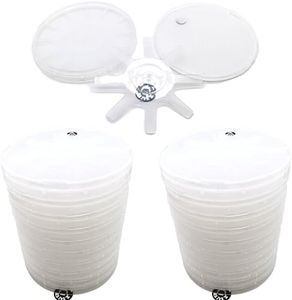 4" or 100mm Single Wafer Carrier, Single Wafer Sample Box for Silicon, Sapphire, SiC, Circular Substrate (Screw on lids) (2 Packs of 10 pcs = 20pcs Holder)