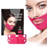 ENLIWISH Double Chin V Line Shaping Face Masks,Toning Hydrogel Collagen Mask with Hyaluronic Acid & Aloe Vera,Neck Lift Tape Face Patch For Firming Tightening Skin Chin Up Strap (pack of 2)