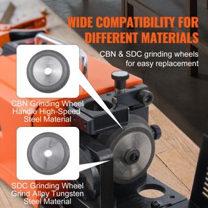 VEVOR Drill Bit Sharpener 3-20mm – Portable Tool Grinder
