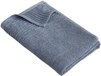 CUBE HOME Luxury 100% Bamboo Bath Towel - 90 x 180 cm - Natural Bamboo, Highly Absorbent, Quick Dry and Hypoallergenic (Eclipse Navy)