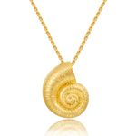 INNERDIVA Gold Conch Shell Necklace for Women Seashell Necklace Boho Necklaces Summer Beach Jewelry Accessories